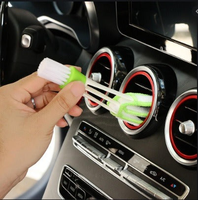2-in-1 Car Air Vent Cleaning Brush – Multi-Function Microfiber Dashboard & Interior Detail Cleaner