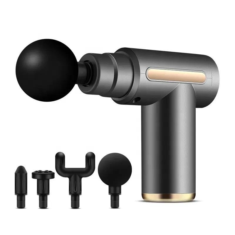 Portable Rechargeable Deep Tissue Massage Gun – Multiple Heads for Muscle Relaxation