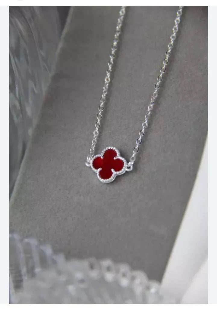 Silver Clover Charm Bracelet Adjustable for Women