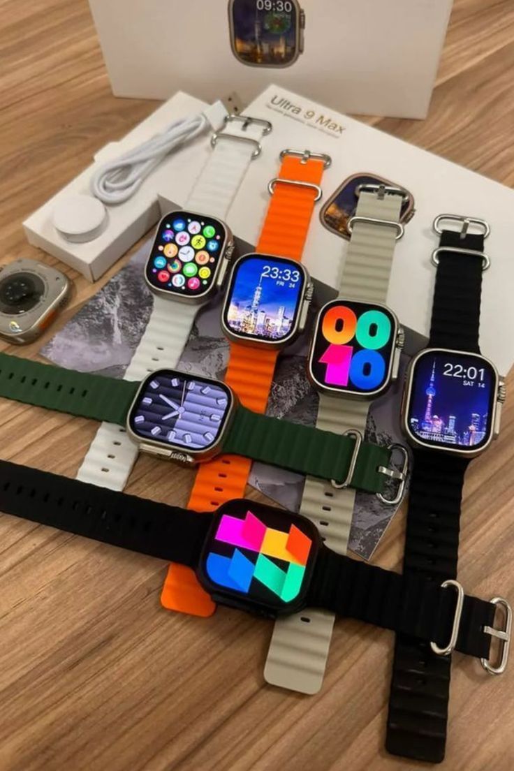 iMounra 2 BIG 2.01" Ultra Smartwatch – 7-in-1 Multi-Strap Smart Watch Bundle (Random Box)